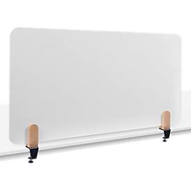 Legamaster Whiteboard-Tischtrennwand Elements, Stahl emailliert, inkl. 2 Tischklemmen, B 1200 x H 600 x T 11 mm